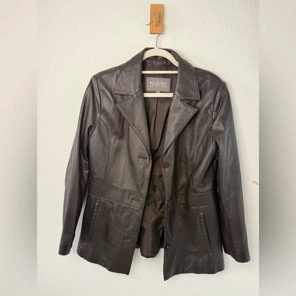 Wilsons Leather Women's Dark Brown Jacket - Picture 2 of 5